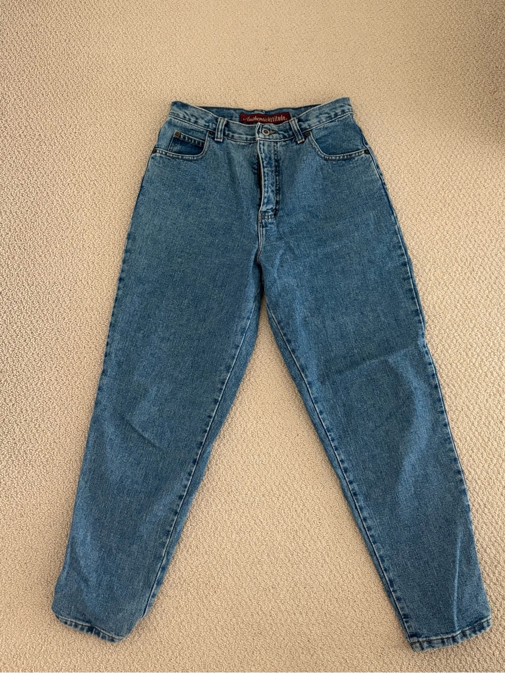 Authentic Lee High-Rise Straight Leg Jeans - Blue